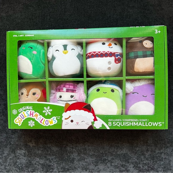 NIB Squishmallows 4-inch Ornament Plush 8-pack Winter Assorted - Picture 2 of 7